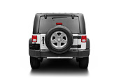 AUT 15 BK0035 01
2012 Jeep Wrangler Silver Rear View On White Seamless