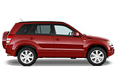 AUT 15 IZ0701 01
2010 Suzuki Grand Vitara Red Profile View Studio