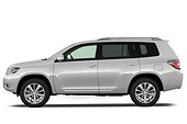 AUT 15 IZ0708 01
2010 Toyota Highlander Hybrid Limited Silver Profile View Studio