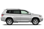 AUT 15 IZ0709 01
2010 Toyota Highlander Hybrid Limited Silver Profile View Studio