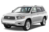 AUT 15 IZ0710 01
2010 Toyota Highlander Hybrid Limited Silver 3/4 Front View Studio
