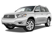 AUT 15 IZ0711 01
2010 Toyota Highlander Hybrid Limited Silver 3/4 Front View Studio