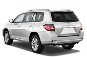 AUT 15 IZ0713 01
2010 Toyota Highlander Hybrid Limited Silver 3/4 Rear View Studio