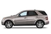 AUT 15 IZ0724 01
2011 Mercedes-Benz ML63 Gray Profile View Studio