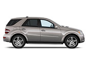 AUT 15 IZ0725 01
2011 Mercedes-Benz ML63 Gray Profile View Studio
