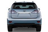 AUT 15 IZ0793 01
2012 Lexus Hybrid RX 450h Blue Rear View Studio