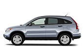 AUT 15 IZ0802 01
2011 Honda CR-V EX Blue Profile View On White Seamless