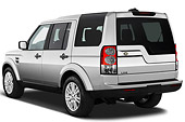 AUT 15 IZ0820 01
2013 Land Rover LR4 Silver 3/4 Rear View On White Seamless