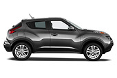 AUT 15 IZ0843 01
2013 Nissan Juke SV SUV Gray Profile View On White Seamless