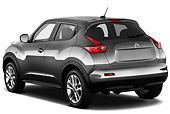 AUT 15 IZ0847 01
2013 Nissan Juke SV SUV Gray 3/4 Rear View On White Seamless