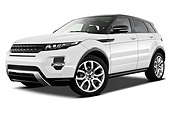 AUT 15 IZ0861 01
2013 Land Rover Range Rover Evoque SUV White 3/4 Front View On White Seamless