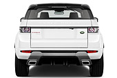 AUT 15 IZ0865 01
2013 Land Rover Range Rover Evoque SUV White Rear View On White Seamless