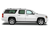 AUT 15 IZ0875 01
2013 Chevrolet Suburban LTZ White Profile View On White Seamless