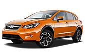 AUT 15 IZ0891 01
2012 Subaru XV Executive SUV Orange 3/4 Front View On White Seamless