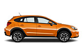 AUT 15 IZ0894 01
2012 Subaru XV Executive SUV Orange Profile View On White Seamless