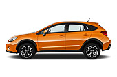 AUT 15 IZ0895 01
2012 Subaru XV Executive SUV Orange Profile View On White Seamless