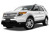 AUT 15 IZ0914 01
2011 Ford Explorer XLT White 3/4 Front View On White Seamless