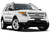 AUT 15 IZ0915 01
2011 Ford Explorer XLT White 3/4 Front View On White Seamless
