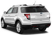 AUT 15 IZ0919 01
2011 Ford Explorer XLT White 3/4 Rear View On White Seamless