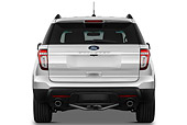 AUT 15 IZ0920 01
2011 Ford Explorer XLT White Rear View On White Seamless