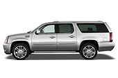 AUT 15 IZ0937 01
2013 Cadillac Escalade ESV Premium 2WD Silver Profile View On White Seamless