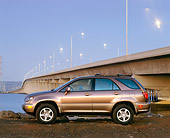 AUT 15 RK0145 07
1999 Lexus RX300 Bronze Profile View By Bridge At Dusk