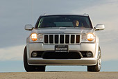 AUT 15 RK0937 01
2006 Jeep Grande Cherokee SRT8 Silver Low Head On View On Pavement