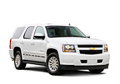 AUT 15 RK1222 01
2008 Chevrolet Tahoe Hybrid SUV White 3/4 Front View Studio