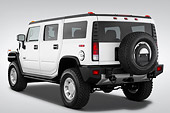 AUT 15 IZ0025 01
2010 Hummer H2 White 3/4 Rear View Studio