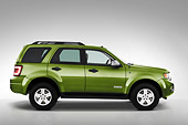 AUT 15 IZ0034 01
2010 Ford Escape Hybrid Green Profile View Studio