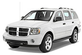 AUT 15 IZ0050 01
2008 Dodge Durango White 3/4 Front View Studio