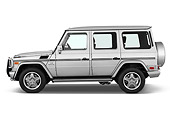 AUT 15 IZ0060 01
2010 Mercedes-Benz G55 AMG Silver Profile View Studio