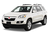 AUT 15 IZ0082 01
2010 Saturn Outlook XR White 3/4 Front View Studio