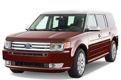 AUT 15 IZ0090 01
2010 Ford Flex Limited Cinnamon/White 3/4 Front View Studio