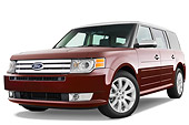 AUT 15 IZ0091 01
2010 Ford Flex Limited Cinnamon/White 3/4 Front View Studio