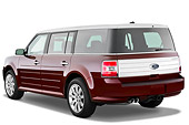 AUT 15 IZ0093 01
2010 Ford Flex Limited Cinnamon/White 3/4 Rear View Studio