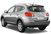 AUT 15 IZ0599 01
2010 Nissan Rogue SL Gray 3/4 Rear View Studio
