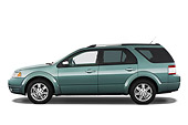 AUT 15 IZ0610 01
2009 Ford Taurus X Limited Green Profile View Studio