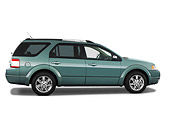 AUT 15 IZ0611 01
2009 Ford Taurus X Limited Green Profile View Studio