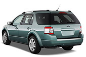 AUT 15 IZ0614 01
2009 Ford Taurus X Limited Green 3/4 Rear View Studio
