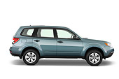 AUT 15 IZ0626 01
2010 Subaru Forester PZEV Blue Profile View Studio