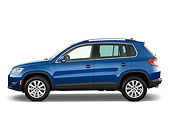 AUT 15 IZ0639 01
2010 Volkwagen Tiguan SEL Blue Profile View Studio