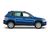 AUT 15 IZ0640 01
2010 Volkwagen Tiguan SEL Blue Profile View Studio