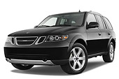 AUT 15 IZ0649 01
2009 Saab 9-7X Aero Black 3/4 Front View Studio