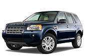 AUT 15 IZ0656 01
2010 Land Rover LR2 HSE Blue 3/4 Front View Studio