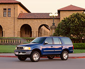 AUT 15 RK0068 03
1997 Ford Expedition Blue 3/4 Front View At Stanford University