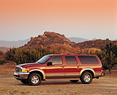 AUT 15 RK0256 05
2000 Ford Excursion Red 3/4 Front View On Dirt Filtered