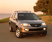 AUT 15 RK0509 02
2001 Acura MDX Dark Gray 3/4 Front View On Pavement By Water And Trees