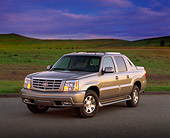 AUT 15 RK0579 01
2002 Cadillac Escalade EXT Silver Sand 3/4 Front View On Pavement