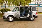 AUT 15 RK0991 01
2006 Honda Element Silver Profile View Doors Open On Pavement By Trees